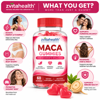 Complément Alimentaire Gummies de Maca Marque Blanche OEM Formule Personnalisée Emballage Vente en Gros Approvisionnement en Vrac