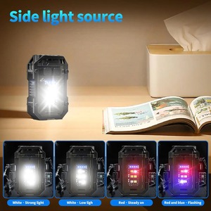 Potente Linterna de Bolsillo Magnética, Súper Brillante, LED Multifuncional, Linterna COB LED EDC, Mini Linterna de Llavero - Product Image 2