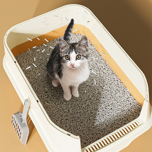 Large Extra-Large Fully Enclosed <b>Cat</b> Litter <b>Box</b> - Drawer Top-Entry Deodorizing Splash-Proof - Product Image 6