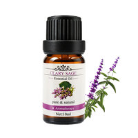 Huile Essentielle de Sauge Sclarée 100% Pure 10ml Extrait Végétal Naturel pour Diffuseur Aromathérapie Massage Soins de la Peau Soins des Cheveux Huiles