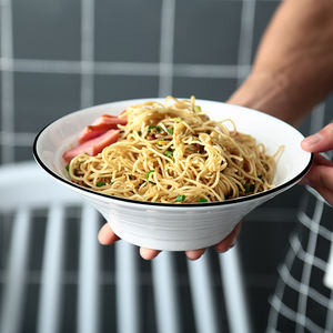 Vajilla de cerámica nórdica personalidad 7/8/9/10/12/14 pulgadas <span class=keywords><strong>ramen</strong></span> tazón sombrero cuencos para Fideos Hous - Product Image 1