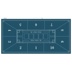 Mantel de Póker de 180*90cm para Casino, Tapete de Goma para Craps, <span class=keywords><strong>Texas</strong></span> Hold'em, Fieltro, Bolsa de Hombro, Accesorios para Entretenimiento - Product Image 3
