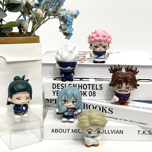 Nouvelles figurines d'anime Kugisaki Nobara Satoru Gojo, 6 pièces/ensemble, personnage de dessin animé, modèle de jouet artisanal écologique en PE - Product Image 5