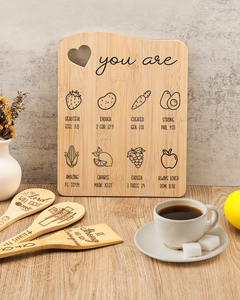 Ensemble de planches à découper en bambou Christian avec 3 spatules en bois gravées, planche à charcuterie ondulée avec verset biblique, ensemble de cadeaux d'ustensiles de cuisine - Product Image 5