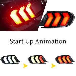 LED Rear Lamp for Mustang 2015-2022 Red ABS Clear Lens New Retrofit Upgrade Daytime Running Lights <b>Plug</b> Play Waterproof 12V New - Product Image 4