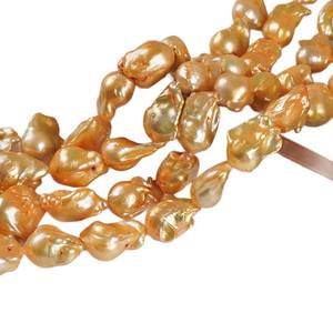 Perlas Naturales de Agua Dulce al por Mayor, 14-16 mm, Ovaladas, Tipo Botón, Accesorios de Joyería, DIY, Zhuji - Product Image 5