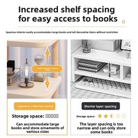 Support de bureau double niveau pour ordinateur avec socle de moniteur et rangement pour ordinateur portable, type à insertion par boulons