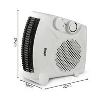 Chauffage d'appoint à ventilateur forcé avec boîtier thermique anti-chaleur, chauffage céramique PTC