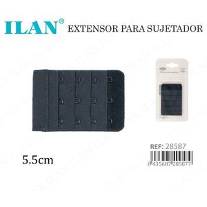 Estensore per reggiseno Ilan 5,5 cm nero per regolazione del reggiseno - Product Image 3