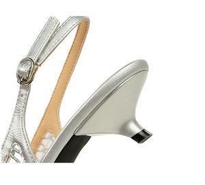 Chaussures pour femmes à talons bas, bout pointu, en maille ajourée, tendance - Product Image 6