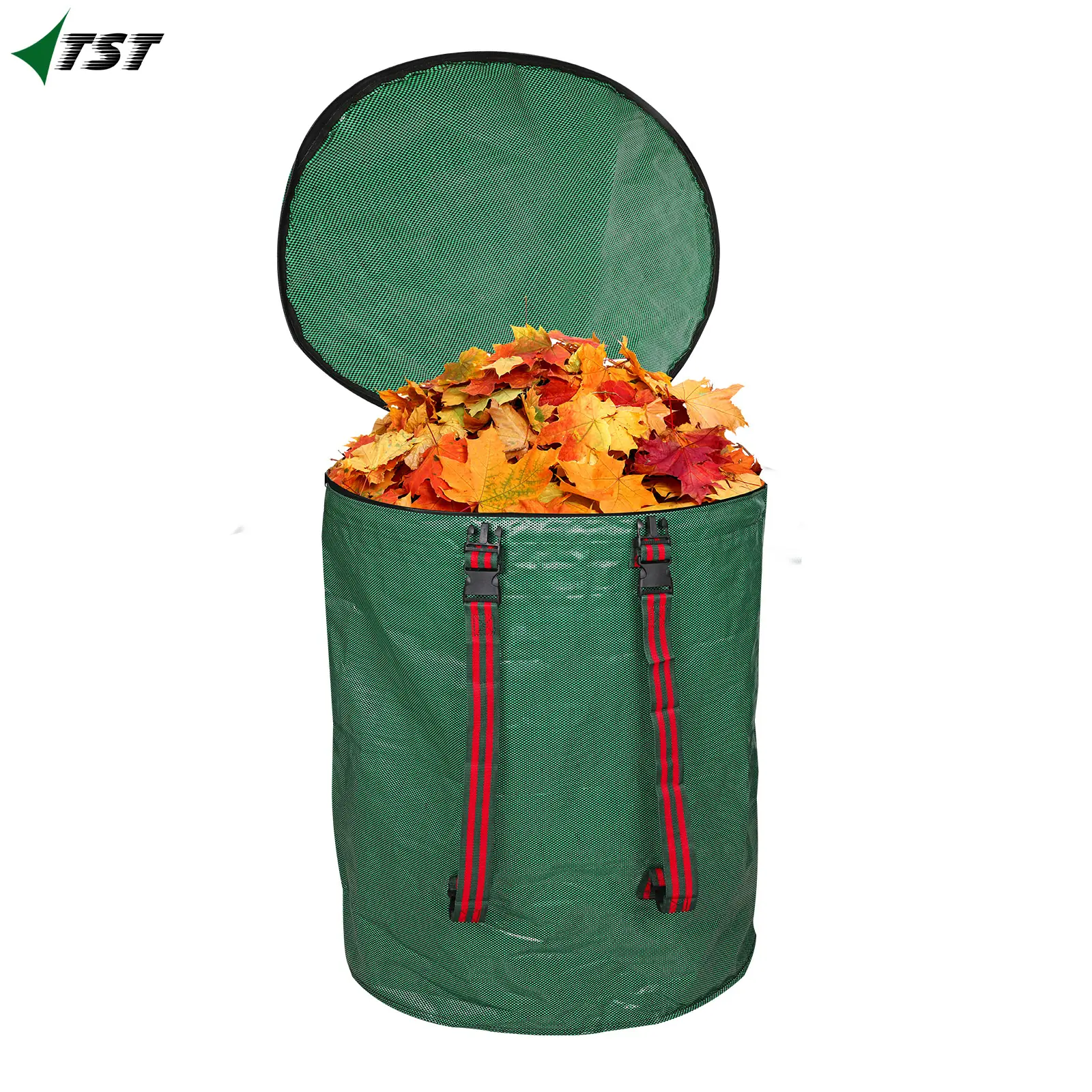 再利用可能な頑丈な非常に耐久性のある廃棄物芝生プールヤードリーフバッグ折りたたみ式ガーデン廃棄物バッグ