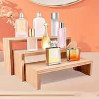 Étagère de présentation en bois à 3 niveaux, rectangulaire, pour la maison ou le bureau, moderne, gain de place, étagère de rangement en bois pour comptoir