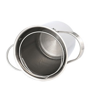 Cuiseur vapeur en acier inoxydable pour pâtes et légumes <span class=keywords><strong>asperges</strong></span> avec panier amovible et couvercle en verre - Product Image 5