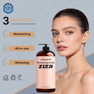 Loción Corporal Hidratante ZLZR con Aceite de Coco, Manteca de Cacao, Vitamina C y Ácido Hialurónico, Vegana, Blanqueadora, Humectante para Piel Seca, 450g - Product Image 3