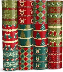 Autocollants de Noël à transfert de chaleur avec encre <span class=keywords><strong>infusible</strong></span>, taille au design personnalisé, feuilles de sublimation par transfert de chaleur pour tasse et presse - Product Image 4