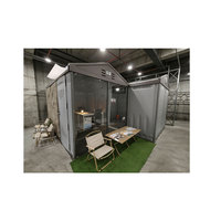 WooWild Tiny House, Atelier et Entrepôt Modulaire Préfabriqué, Écologique, Portable, Mobile, Intelligent, Étanche, en HDPE, à Énergie Solaire et à Montage Rapide