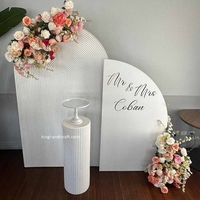 Nouveauté Socle en bois élégant et moderne personnalisé pour la décoration de fête |   Stand d'exposition pour événements, mariages, anniversaires