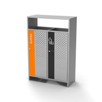 Poubelle extérieure double poubelles commerciales poubelle de recyclage poubelle extérieure pour conteneurs à ordures publiques
