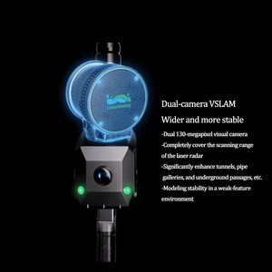 LiGrip O2 3D LiDAR SLAM con Precisión Absoluta de 3 cm, Ligero, Controlado por Aplicación, Láser Portátil de Aluminio, OEM, IP64, Garantía de 3 Años - Product Image 3