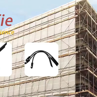 Bâche de protection pour échafaudage Monarflex Scaffband Stripe Flamesafe