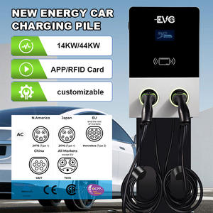 Cargador Rápido de CA para Vehículos Eléctricos para el Hogar, 14 kW, 22 kW, 43 kW, 32 A, <span class=keywords><strong>Wallbox</strong></span> para Vehículos Eléctricos, <span class=keywords><strong>Punto</strong></span> de Carga Eléctrico, Montaje CCS, Estación de Carga GB/T para Tesla - Product Image 2