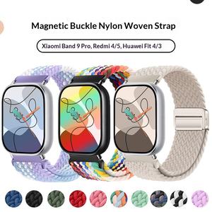 Correa de Reloj Elástica de Nailon Trenzado con Hebilla Magnética para Smart <span class=keywords><strong>Mi</strong></span> 9 Pro y Fit4 Redmi 4/5, Compatible con Hauwei <span class=keywords><strong>Fit</strong></span> 4 Pro 3 - Product Image 3