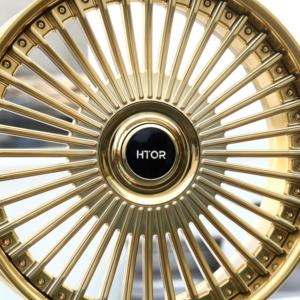 Rines Cóncavos Forjados HTOR Personalizados de 17 y 18 Pulgadas, 5x114.3 5x135, Acabado Dorado Pulido, Compatibles con Sonata, Altima, Sentra, Rogue, <span class=keywords><strong>Outback</strong></span>, QX60 - Product Image 5
