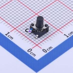 KH-4.5X4.5X6H-STM Tactile Switch SMD-4P,4.5x4.5mm Switch Single Pole Single Throw Round Button Vertical Mount 4.5mm - Product Image 1