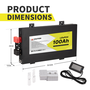 Pack de batteries lithium LifePO4 ultra-plat 12V 100Ah 150Ah 200Ah pour véhicules tout-terrain 4x4 et véhicules d'aventure - Product Image 2