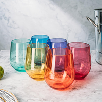 Design vintage Verrerie Verres à vin colorés sculptés Eau potable personnalisée Coupe gobelet à vin champagne