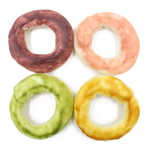 Chicken Cowhide Roll Pet Snack Chicken Donut Big Root Grinding Stick Large and Small <strong>Dog</strong> Dental Cleansing Pet Snack - Product Image 1