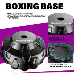 Logo personnalisé OEM <span class=keywords><strong>sac</strong></span> lourd Power Strike debout <span class=keywords><strong>sac</strong></span> de boxe à support libre - Product Image 4