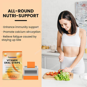 Tiras Orales de Vitamina Vegana Ausreson 100% Naturales, Alta Absorción de Vitamina D3 K2, Sabor Naranja - Product Image 2