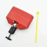 Ensemble de percussion, accessoires de batterie, instruments en ABS et bois, claquettes rouges et bleues, cloche à vache haute et basse
