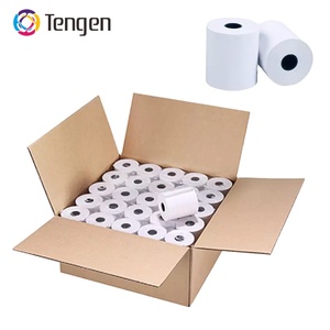 Chất Lượng Cao Nhận Giấy Nhiệt Giấy Cuộn Kiểm Tra Tiền Mặt Băng Không Có Moq Giá Tốt Nhất 80*80Mm * 49M 70gsm 50 Cuộn/CTN Duy Nhất Trắng R20/ - Product Image 2