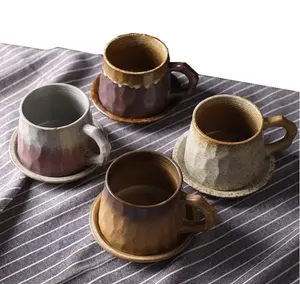 最畅销的产品2020在亚马逊300毫升日本陶瓷咖啡杯，带手柄和定制徽标创意礼品
