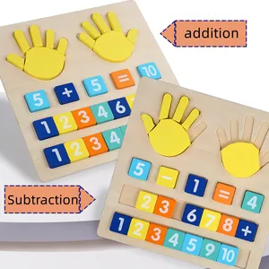 Preschool Children Wooden Finger Mathematical Operations Board Montessori Educational kindergarten Learning Toys For Kids