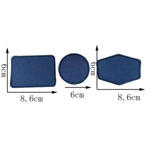 Wholesale Iron on Blank Twill <strong>Patch</strong> for Sublimation Printing Merrow Border Edge Heat Seal Blank <strong>Patches</strong> for Printing/Embroidery - Product Image 2