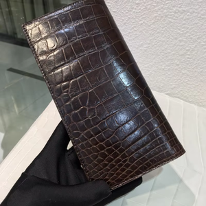 Portefeuille long en cuir véritable pour homme, design de luxe élégant et tendance, fabriqué en usine - Product Image 2