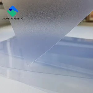 Jiangtai 300 micron Rigid Plastic Frosted Clear PVC Roll sheet for Printing