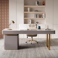 Combinaison de bureau et de chaise de luxe léger au design moderne et simple pour un usage domestique