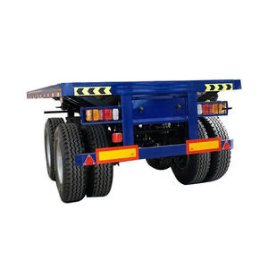 3/2 trục 20ft 40 ft nền tảng <span class=keywords><strong>container</strong></span> phẳng bán Trailer với khóa <span class=keywords><strong>container</strong></span> 20ft <span class=keywords><strong>container</strong></span> mang xe tải phẳng bán Trailer - Product Image 3