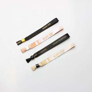 Pulseras de la Amistad de Tela de Lujo para Niño y Niña, Pulsera Personalizada con Logo - Regalo para Bodas - Product Image 4