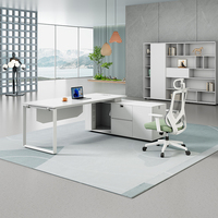 Vente en gros de nouveaux meubles de bureau modernes en forme de L de gestion en bois bureau de direction de luxe