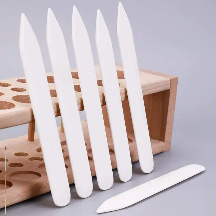 DIY handgemachte Leder Werkzeug Vieh natürlichen echten Knochen Ordner zum Falten Falten Papier