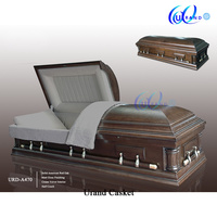 Cercueil en bois pour adultes, style américain, designs personnalisables pour enterrement, fabriqué en Chine