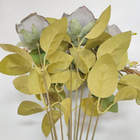 Massen preis 7 Köpfe Künstliche Blumen Rose Bunch Hochzeits feier Herzstück Benutzer definiertes Logo