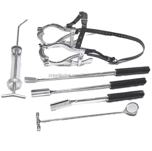 Kit dentaire équin réutilisable personnalisé, 3 flotteurs dentaires, spéculum métallique McPherson pour cheval, écarteur buccal - Product Image 1