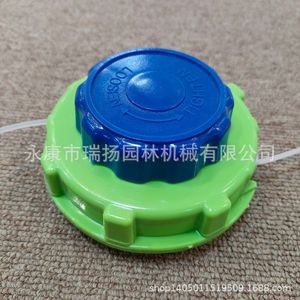 Tête de coupe-herbe M10 en plastique bleu-vert avec alimentation automatique de fil pour pièces de tondeuse à gazon - Product Image 2