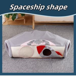 2025 Nieuwe Kattentunnelhok Voor Huisdieren Spelen Tunnelbuis Met Pluche Ballenveer Speelgoed Afneembaar Schattig Kiekeboe Kat Tunnelbed - Product Image 5